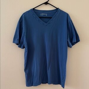American Giant Men's Short Sleeve Blue Tee